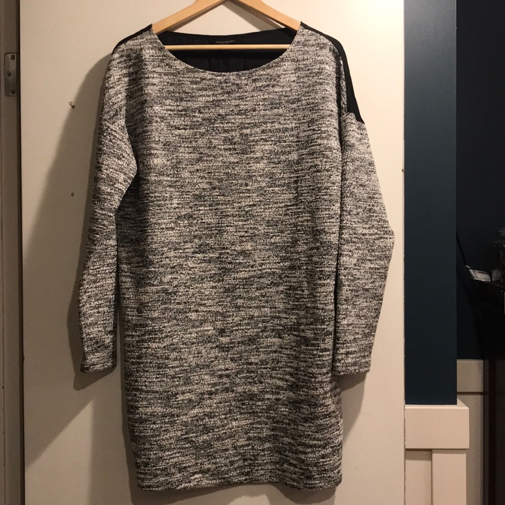Mixed material dress from Banana Republic
